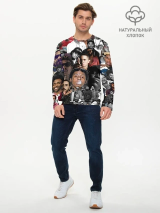 Мужской лонгслив базовый / Короли Рэпа | KING RAP