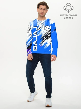 Мужской лонгслив базовый / BAJAJ / БАДЖАДЖ / МОТОСПОРТ