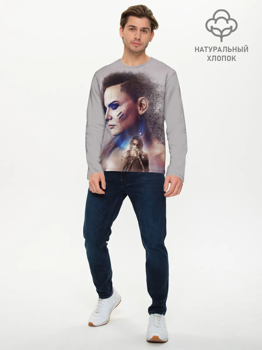 Мужской лонгслив базовый / CP77 | Rogue and Johnny
