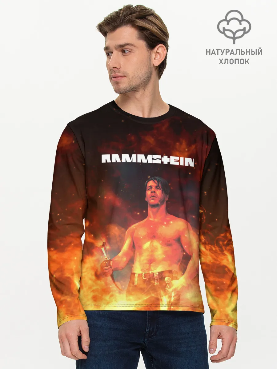 Мужской лонгслив базовый / RAMMSTEIN | РАМШТАЙН
