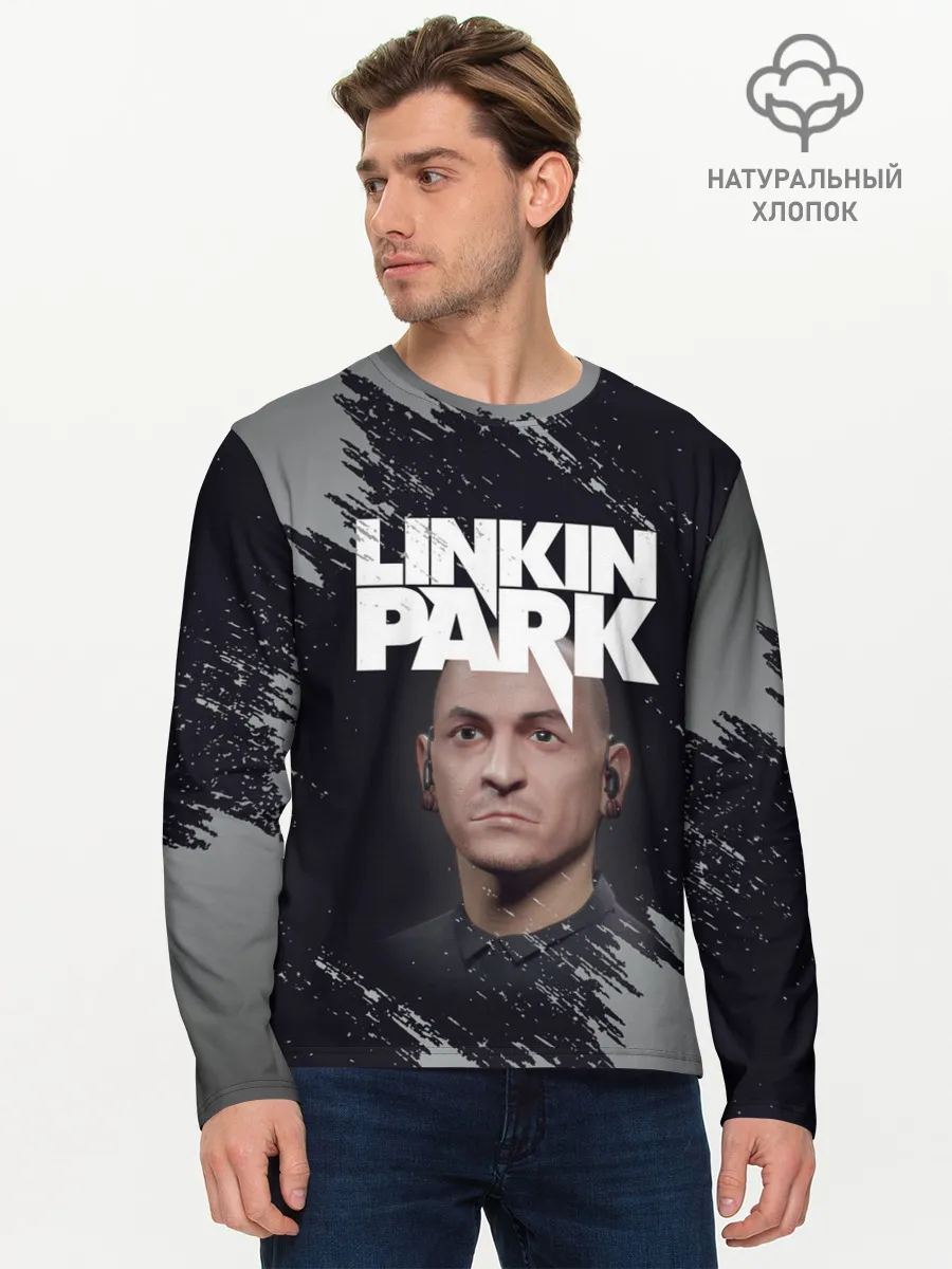 Мужской лонгслив базовый / ЧЕСТЕР | ЛИНКИН ПАРК