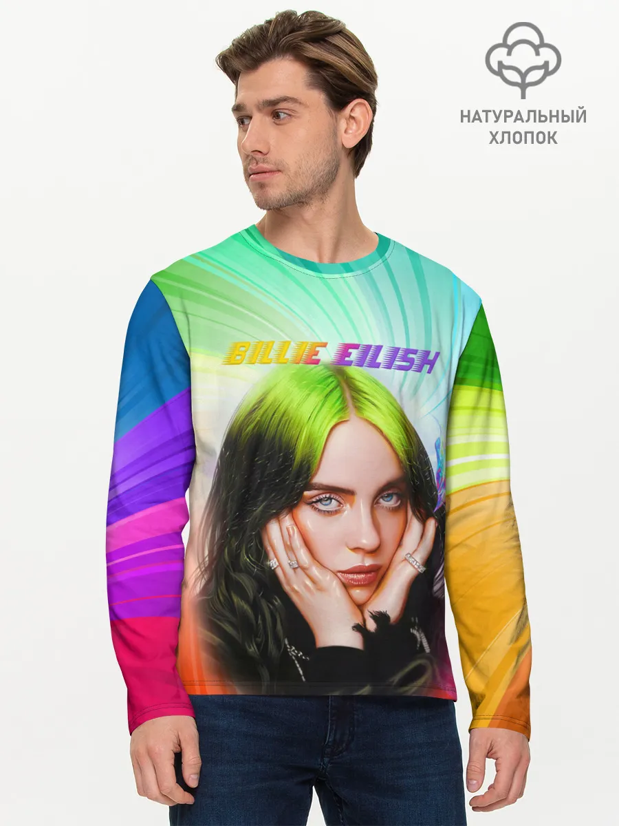 Мужской лонгслив базовый / BILLIE EILISH / БИЛЛИ АЙЛИШ