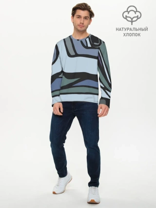 Мужской лонгслив базовый / Графит