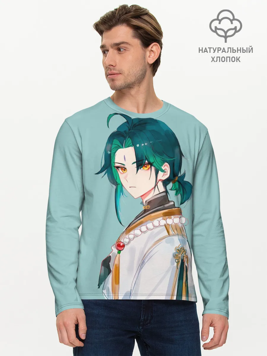 Мужской лонгслив базовый / Xiao / Genshin Impact /