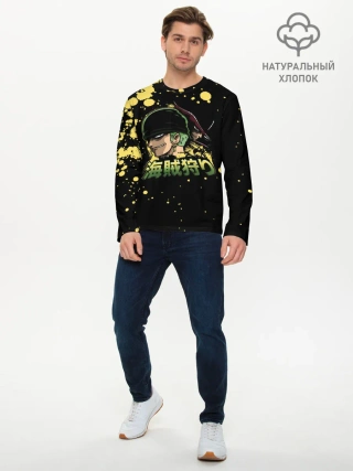 Мужской лонгслив базовый / Зоро One Piece. Большой куш