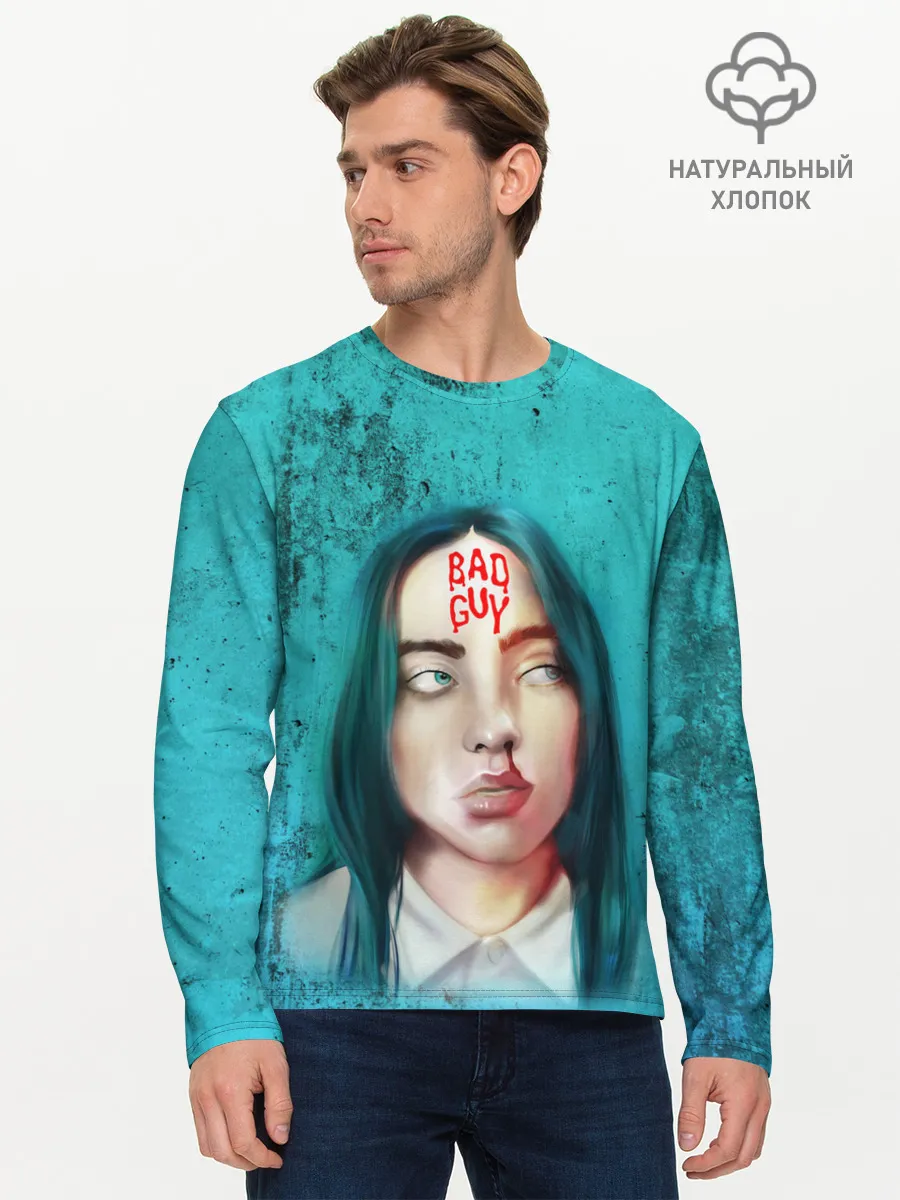 Мужской лонгслив базовый / BAD GUY | BILLIE EILISH