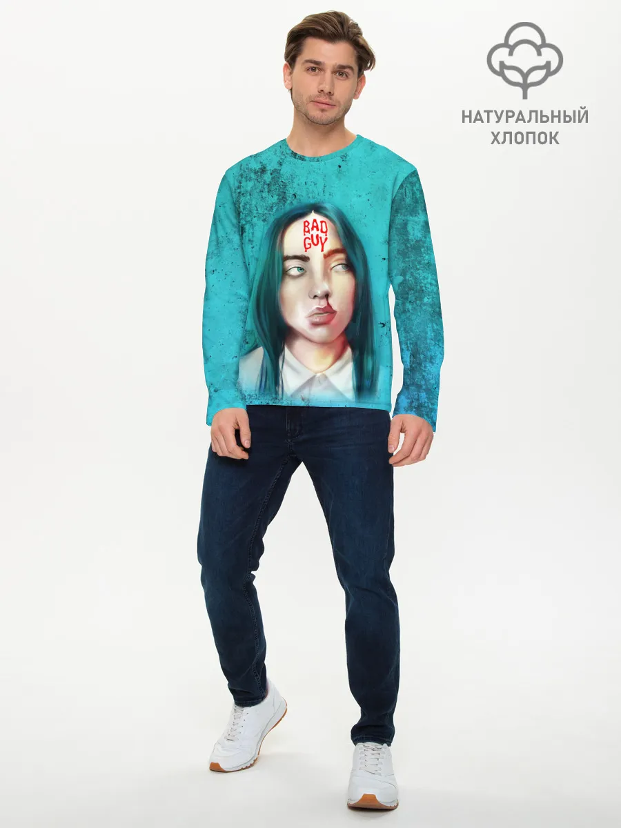 Мужской лонгслив базовый / BAD GUY | BILLIE EILISH