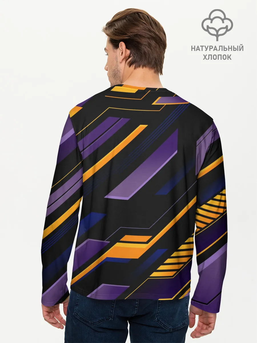 Мужской лонгслив базовый / ТЕХНО БРОНЯ | ФУТУРИЗМ