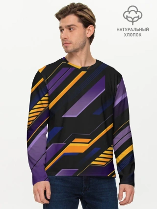 Мужской лонгслив базовый / ТЕХНО БРОНЯ | ФУТУРИЗМ