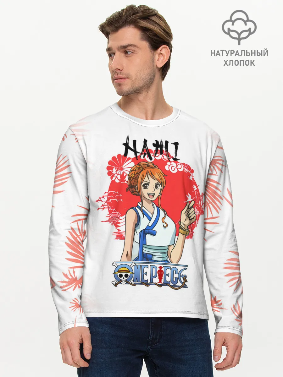 Мужской лонгслив базовый / Нами One Piece. Большой куш