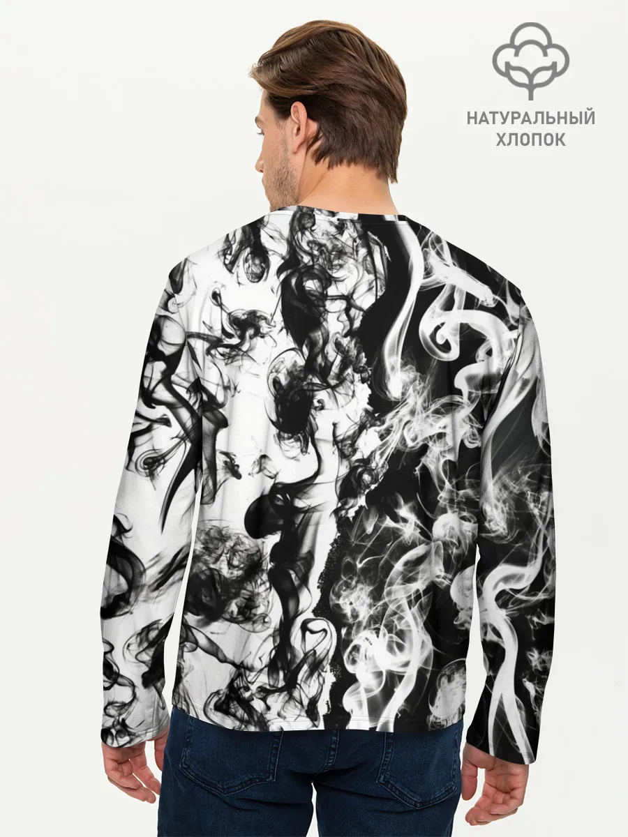 Мужской лонгслив базовый / Dead water 3D. Мертвая вода 3Д