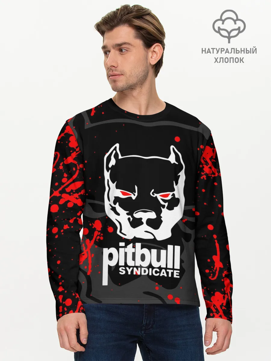Мужской лонгслив базовый / PITBULL SYNDICATE / ПИТБУДЬ
