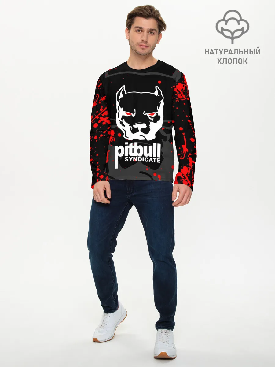 Мужской лонгслив базовый / PITBULL SYNDICATE / ПИТБУДЬ