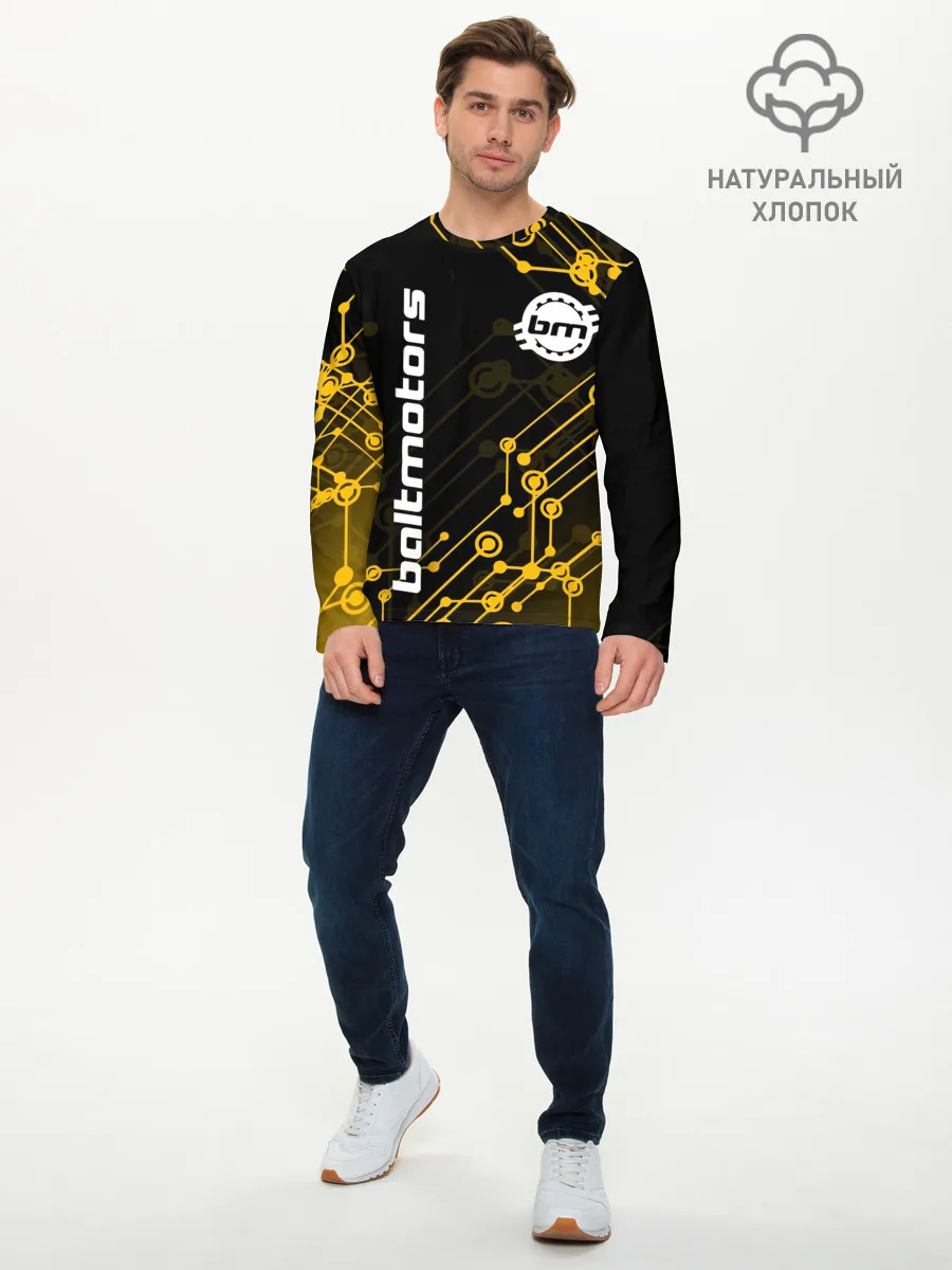 Мужской лонгслив базовый / BALTMOTORS / ТЕХНО