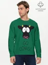 Мужской лонгслив базовый / Go Cows
