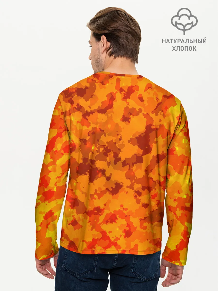Мужской лонгслив базовый / CS GO FIRE | КС ГО