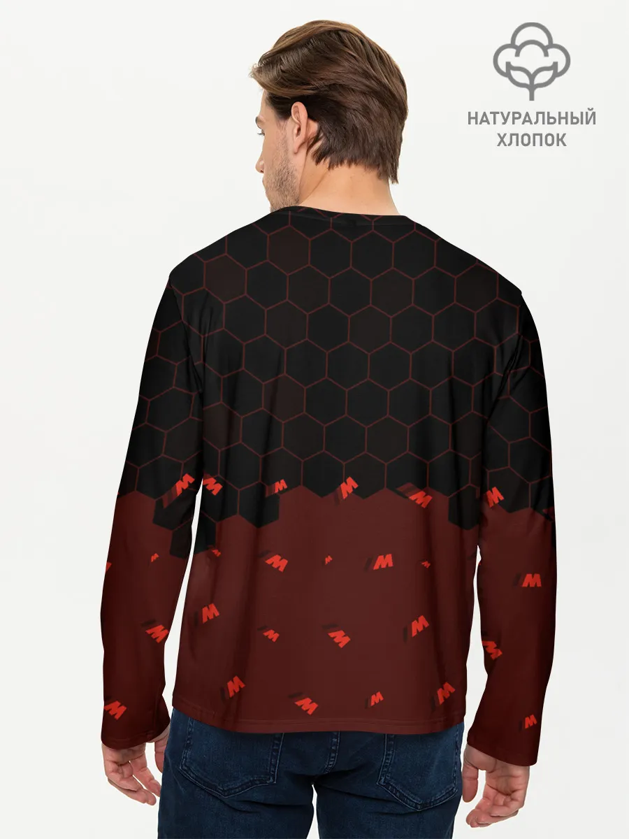 Мужской лонгслив базовый / БМВ Performance - Соты