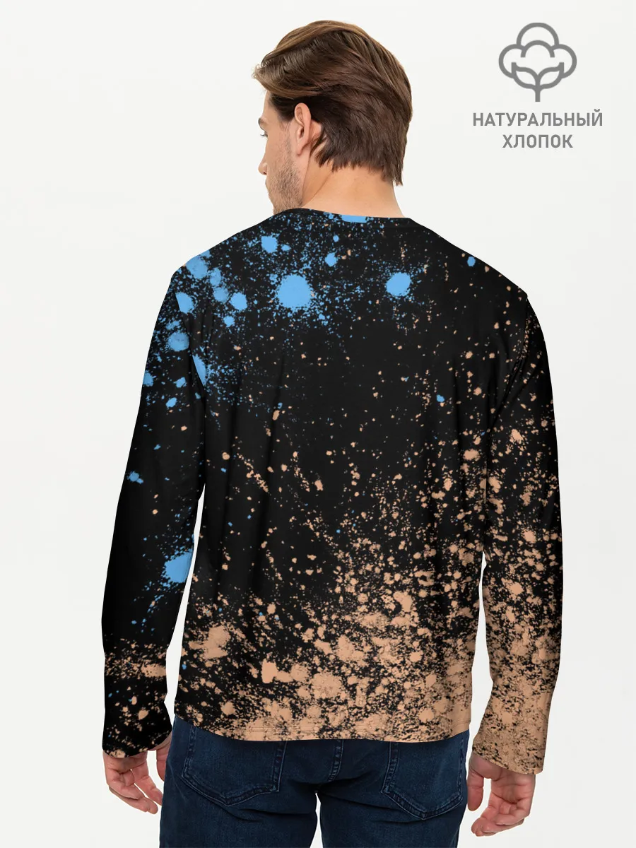 Мужской лонгслив базовый / Пивозавр - Краска