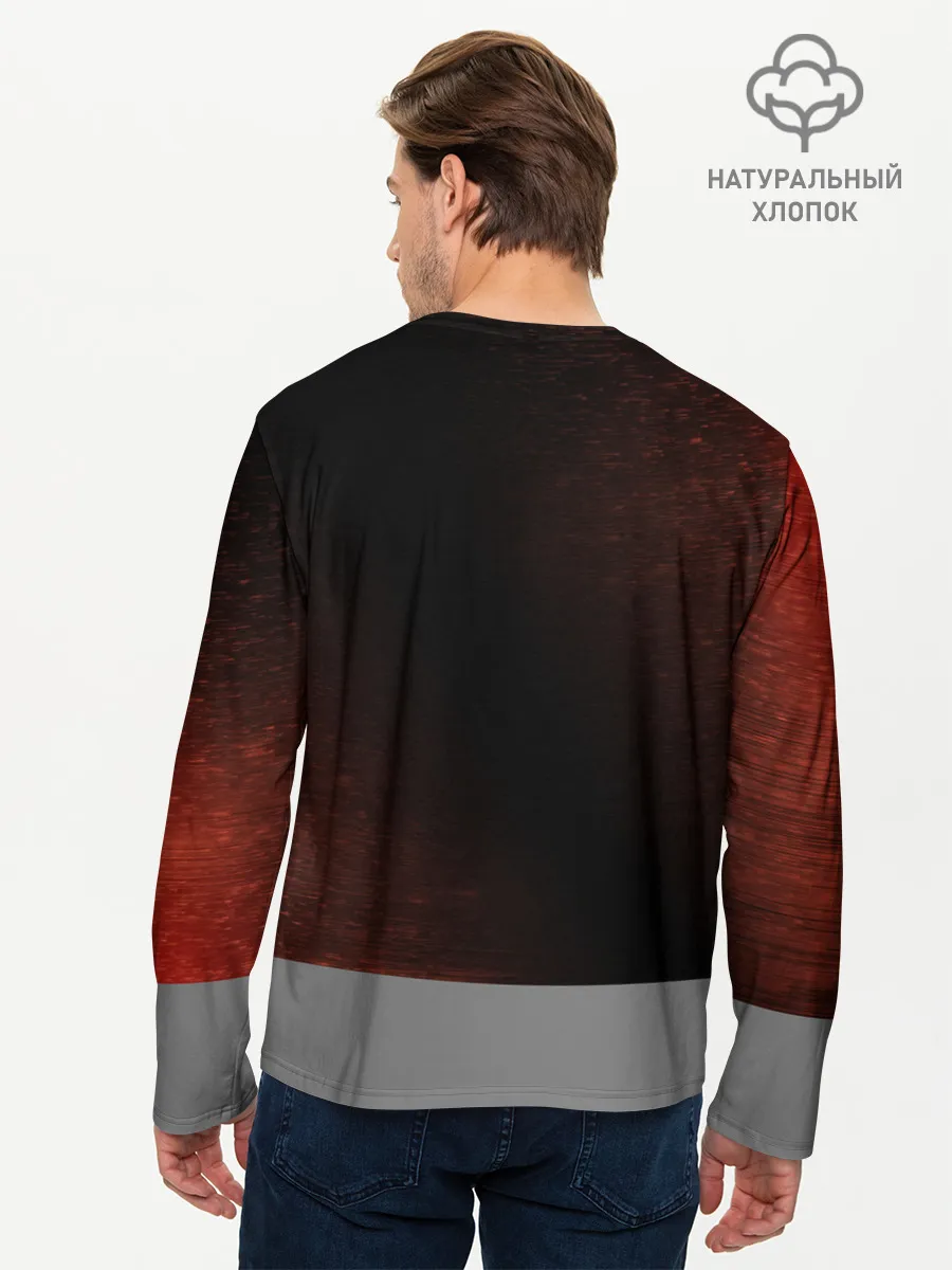 Мужской лонгслив базовый / РАСТ - Глитч