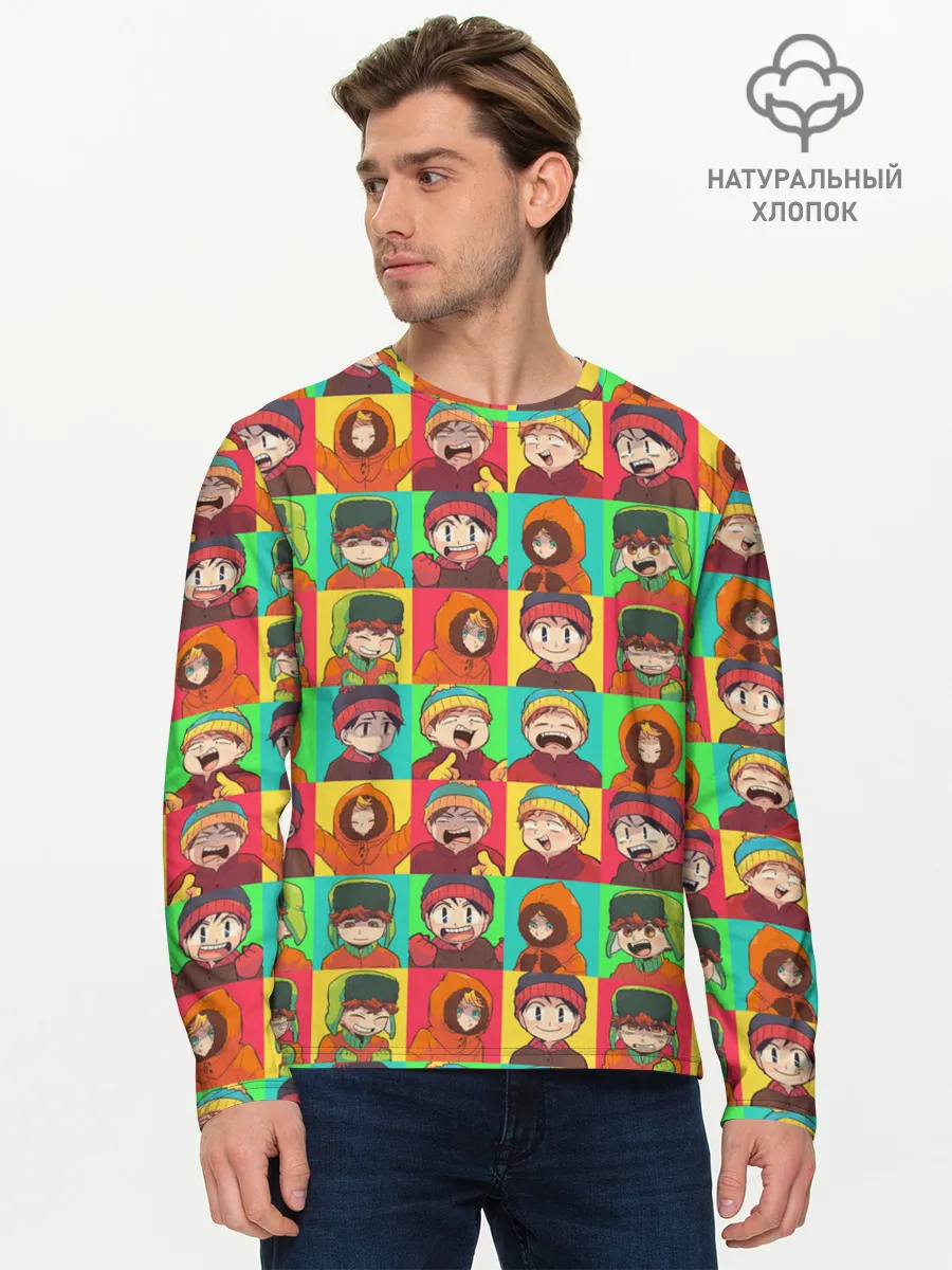 Мужской лонгслив базовый / Аниме Южный парк