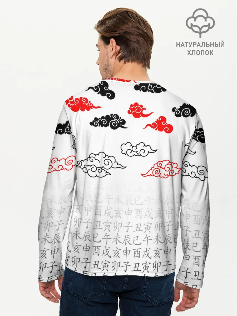 Мужской лонгслив базовый / ДОРОРО / DORORO / ХЯККИМАРУ