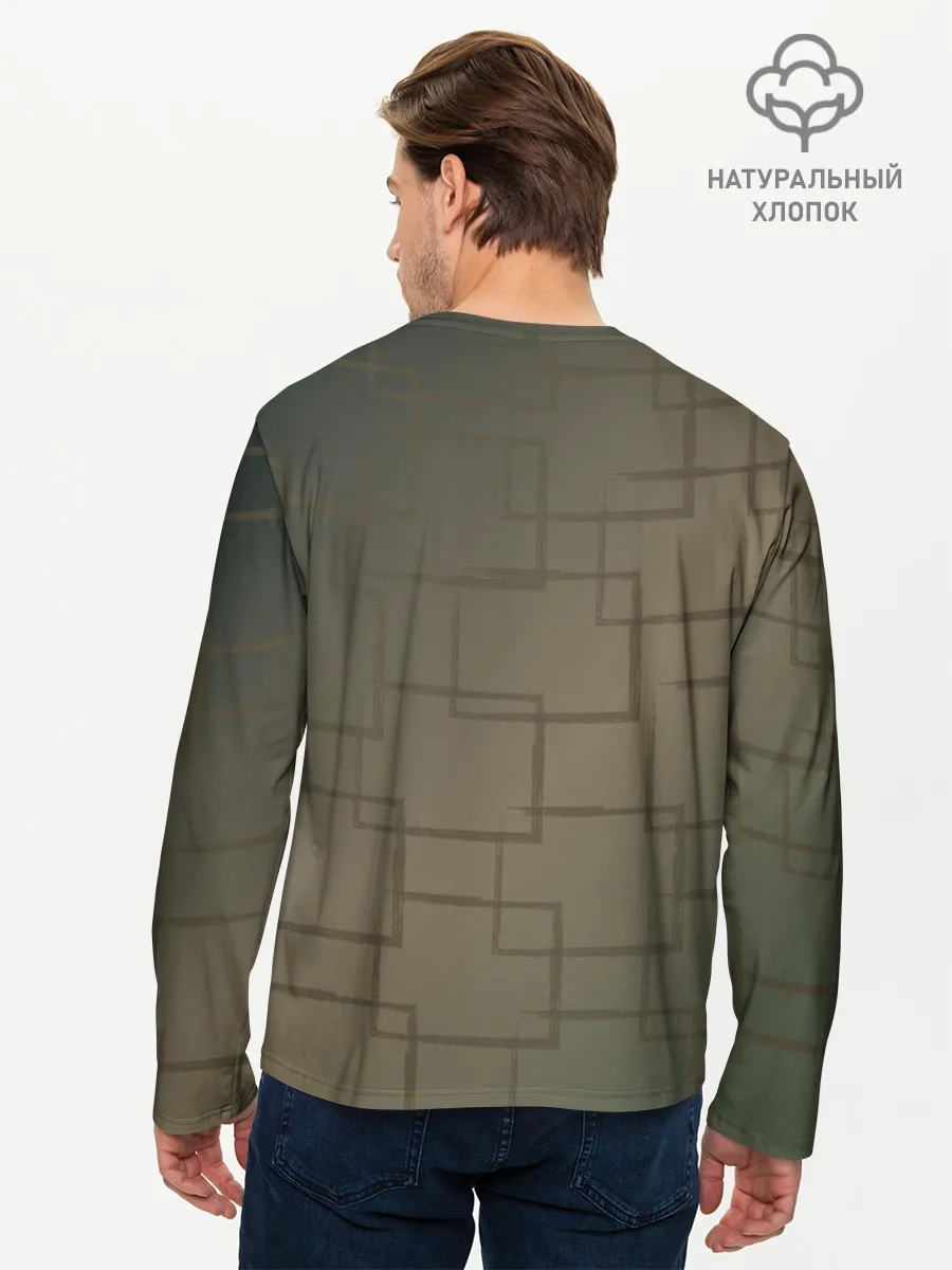 Мужской лонгслив базовый / Амели. Малина