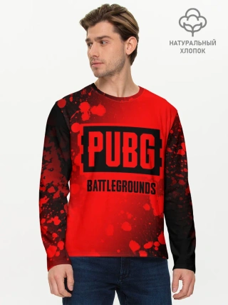 Мужской лонгслив базовый / ПАБГ: Батлграунд - Брызги