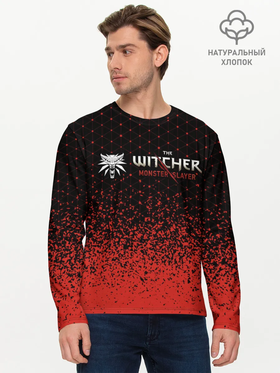 Мужской лонгслив базовый / Ведьмак: Охотник на Монстров - Краска