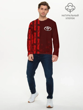 Мужской лонгслив базовый / Тойота - Pro Racing