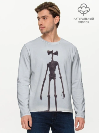 Мужской лонгслив базовый / Сиреноголовый Скелет
