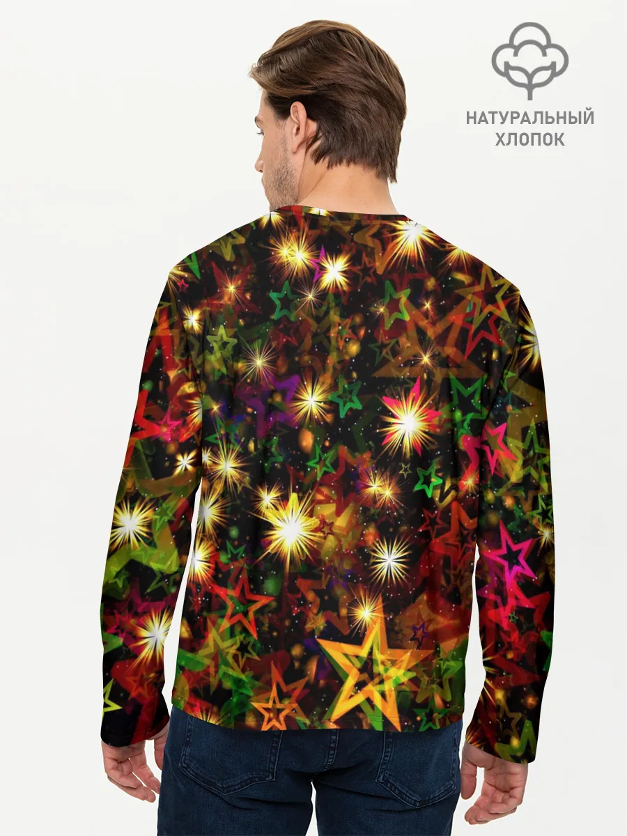 Мужской лонгслив базовый / Яркий день