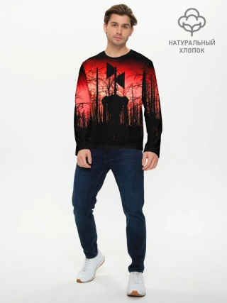 Мужской лонгслив базовый / Сиреноголовый Кровавый Лес