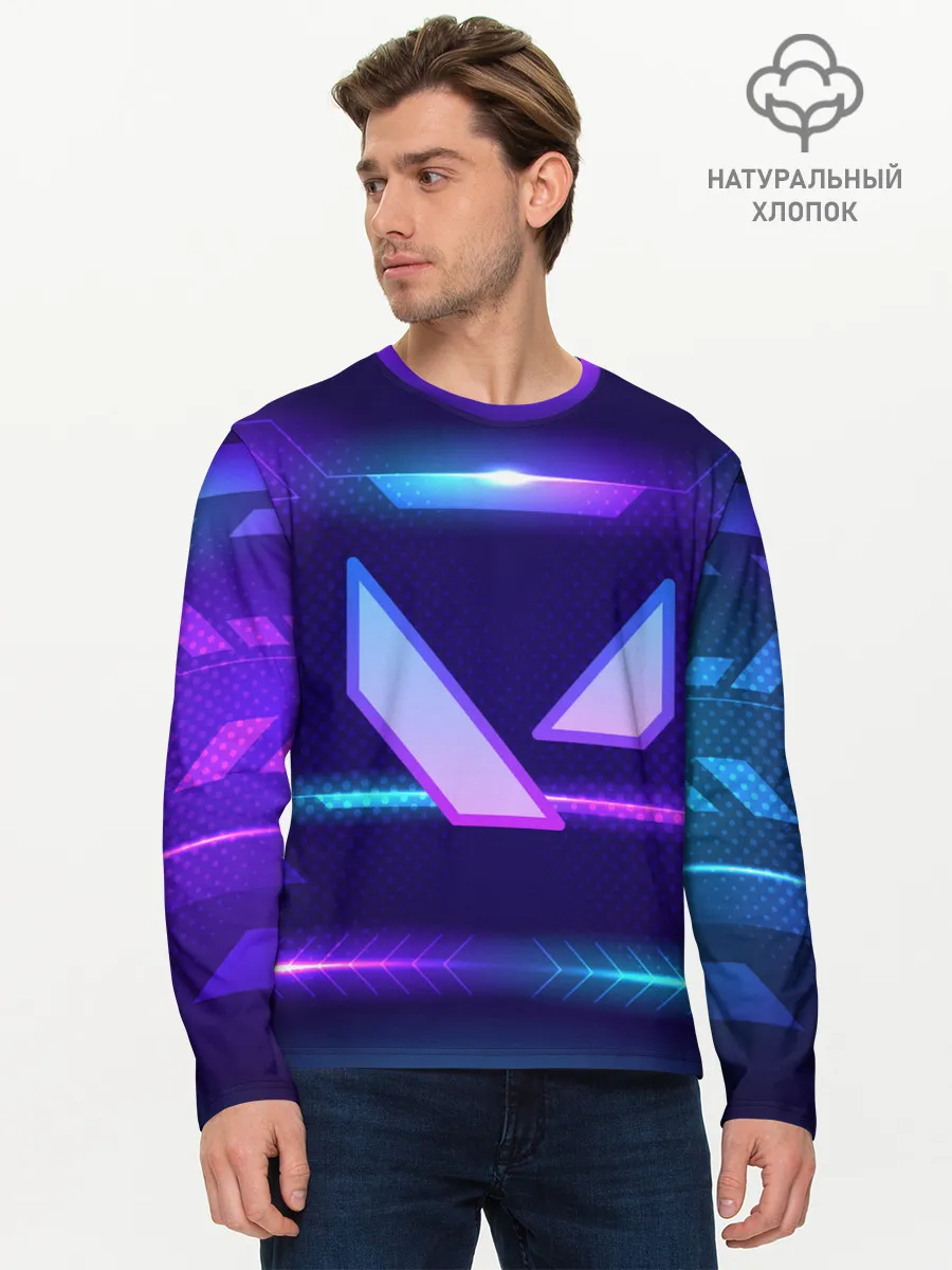 Мужской лонгслив базовый / Valorant