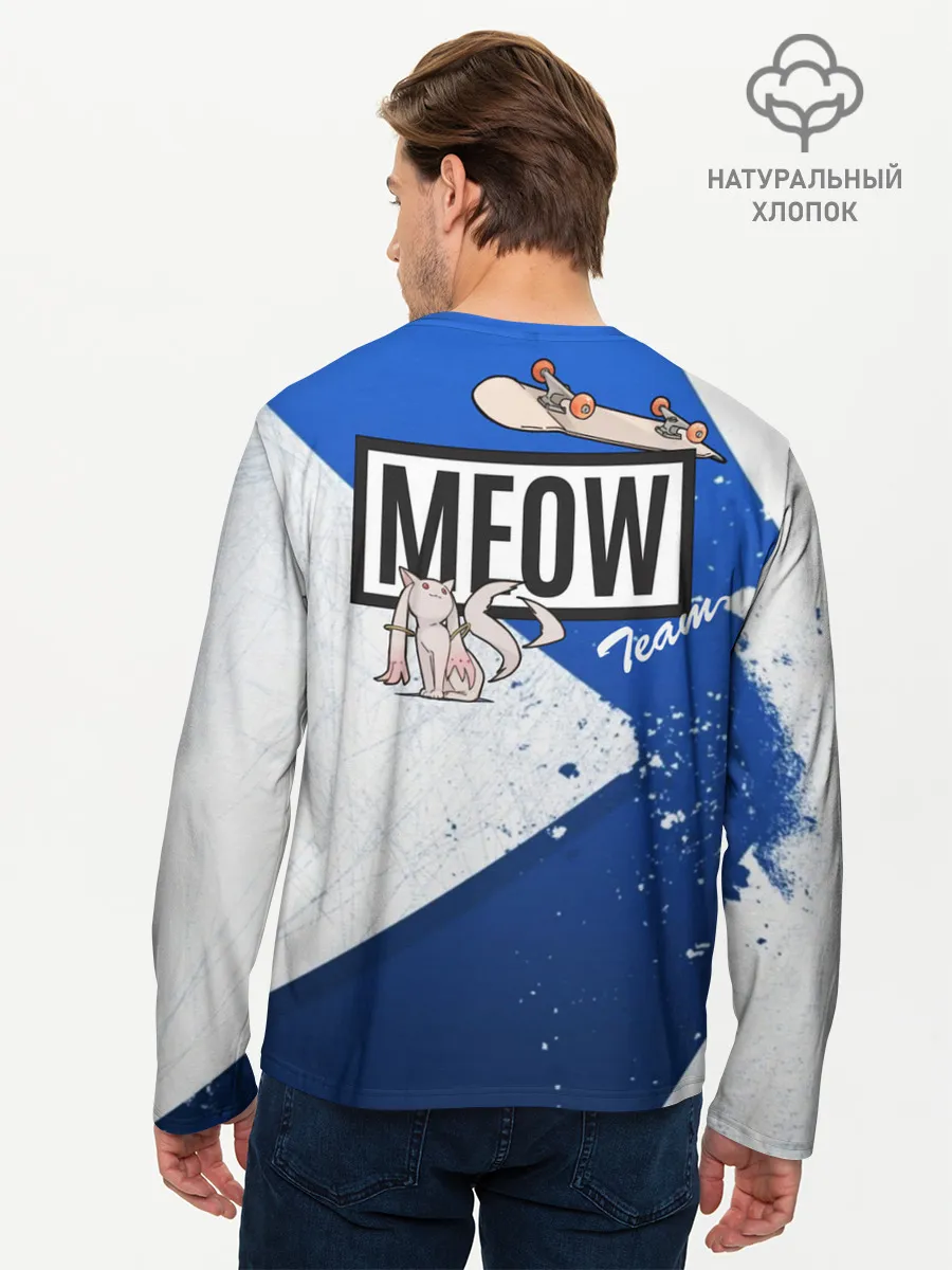 Мужской лонгслив базовый / Meow team
