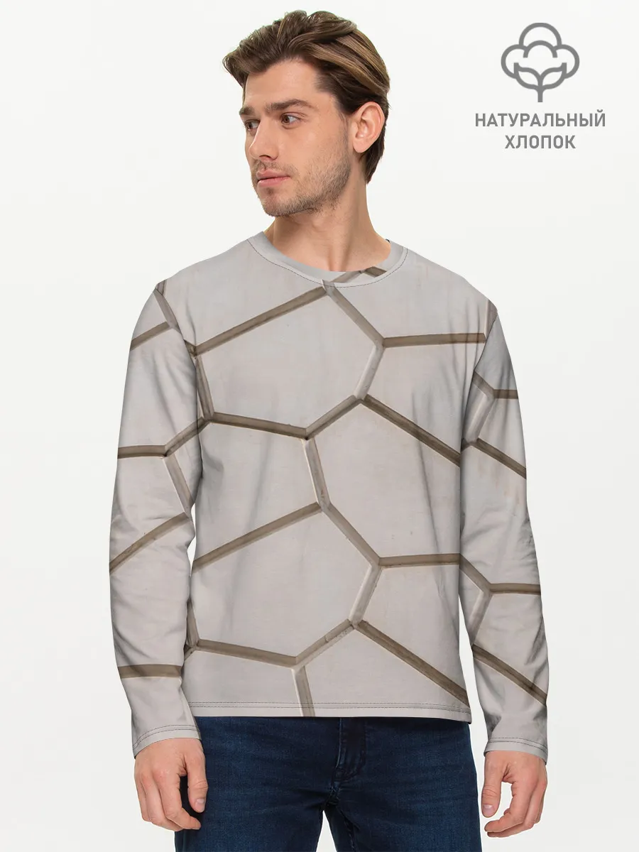 Мужской лонгслив базовый / Ячейки