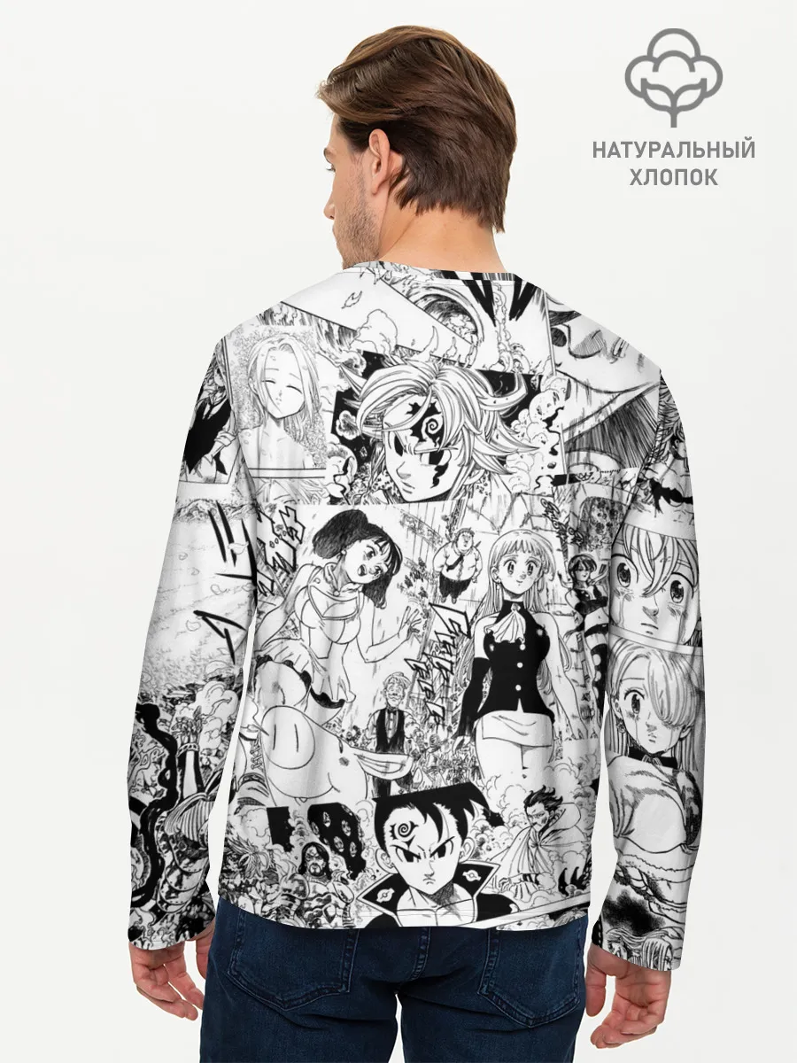 Мужской лонгслив базовый / Семь смертных грехов, манга