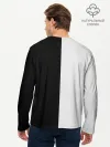 Мужской лонгслив базовый / Коты инь янь