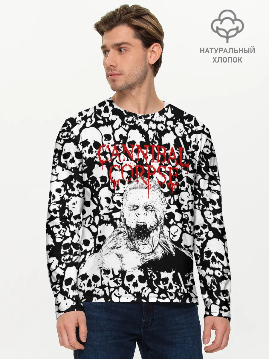 Мужской лонгслив базовый / Cannibal Corpse | Труп Каннибала