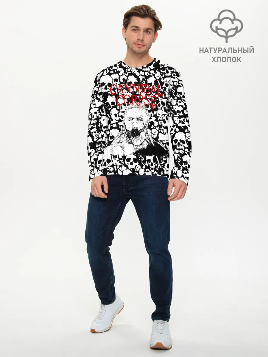 Мужской лонгслив базовый / Cannibal Corpse | Труп Каннибала