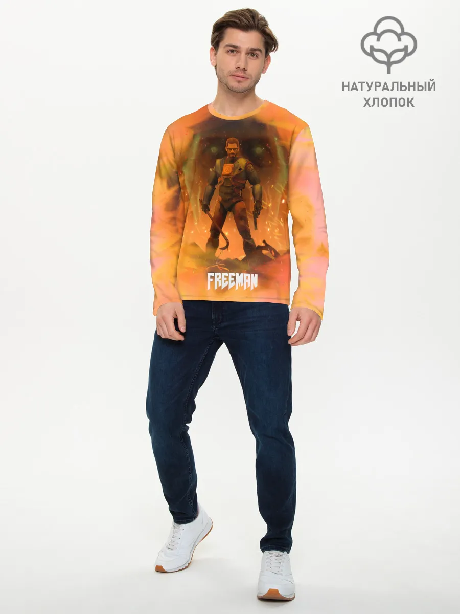 Мужской лонгслив базовый / FREEMAN | GMAN | HALF-LIFE