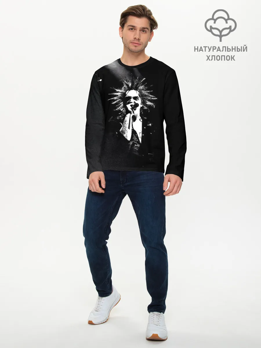 Мужской лонгслив базовый / Горшок на концерте