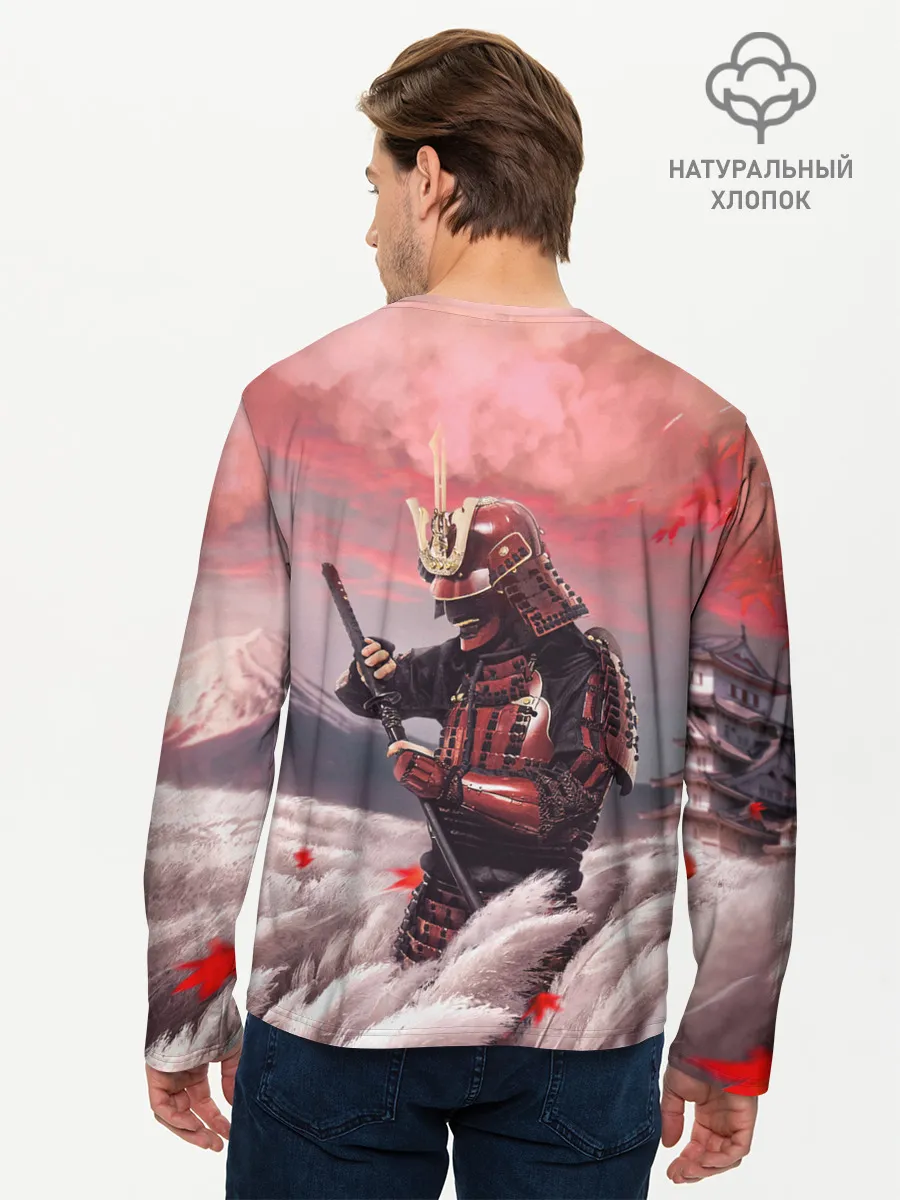 Мужской лонгслив базовый / Ghost of Tsushim | Призрак Цусимы