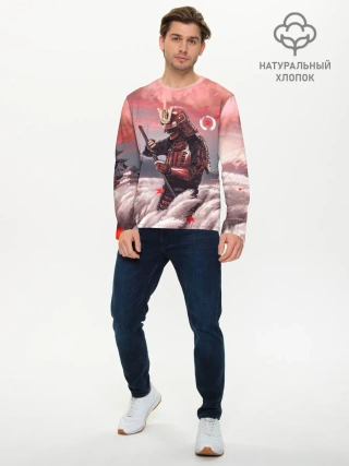 Мужской лонгслив базовый / Ghost of Tsushim | Призрак Цусимы