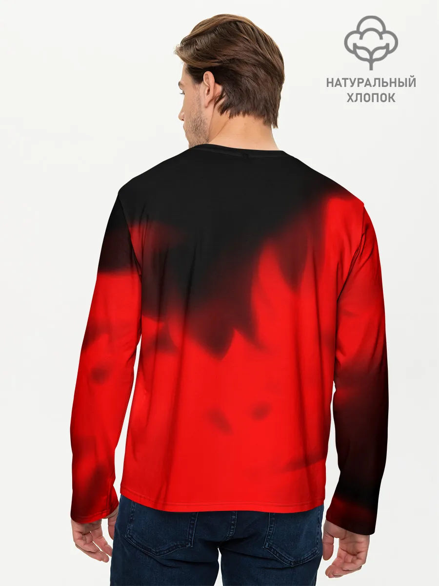 Мужской лонгслив базовый / Поймет Только Русский - Огонь