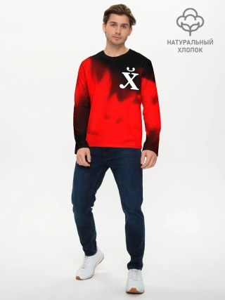 Мужской лонгслив базовый / Поймет Только Русский - Огонь