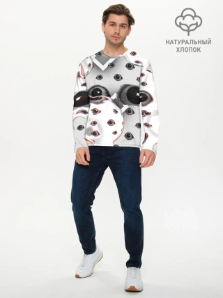 Мужской лонгслив базовый / они наблюдают за тобой