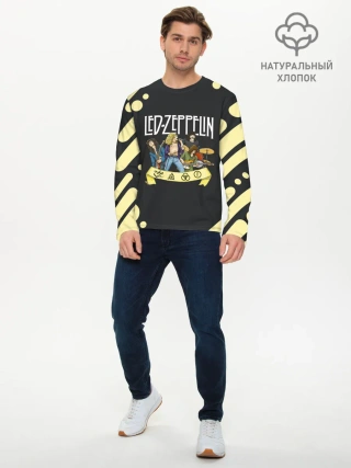Мужской лонгслив базовый / LED ZEPPELIN | ЛЕД ЗЕППЕЛИН