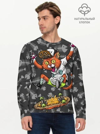 Мужской лонгслив базовый / SK8CAT