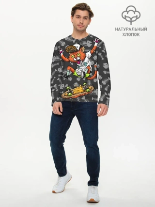 Мужской лонгслив базовый / SK8CAT