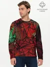 Мужской лонгслив базовый / Абстрактный геометрический